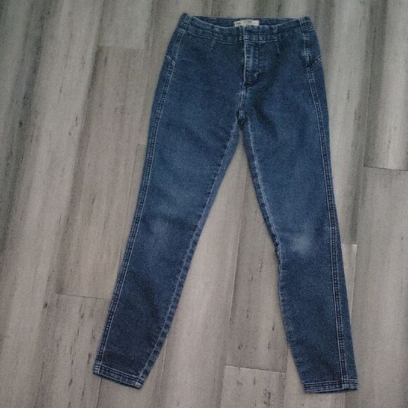 Free People Blue Skinny Jeans Medium Wash Size W 24 - Picture 1 of 4